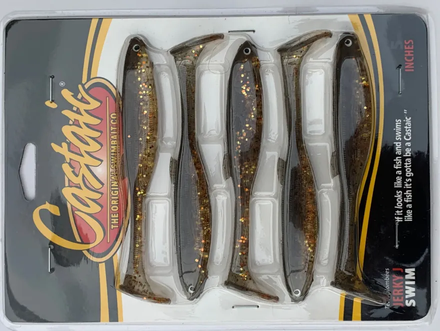 Castaic Jerky J Swim 5, Länge 12.5 cm, 5 Gummifische pro Pack, lieferbar in 5 Farben