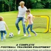 Catchluck Pop Up Fußballtor für Kinder mit 6 Hindernissen und Zielen, Gelb, für