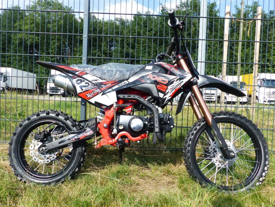 125ccm Dirtbike Cross Bike Pocketbike KXD 609 4 Takt 4 Gang Manuel 17/14