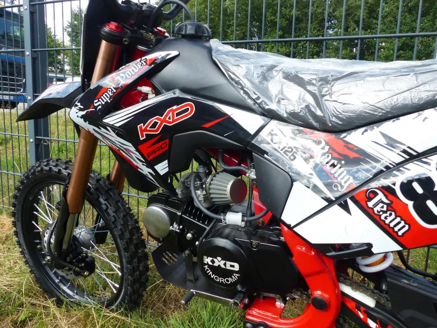 125ccm Dirtbike Cross Bike Pocketbike KXD 609 4 Takt 4 Gang Manuel 17/14