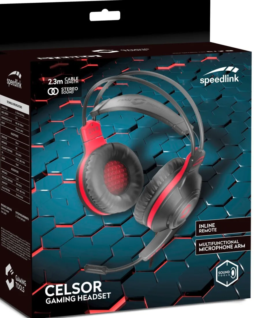 CELSOR Gaming Headset Black