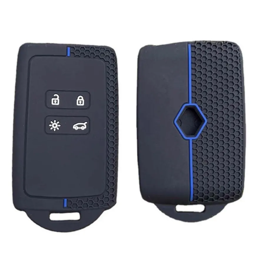 Chaexii Silikon Autoschlüsselhülle Schutzhülle für Dacia Renault Clio Megane