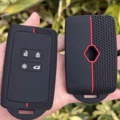 Chaexii Silikon Autoschlüsselhülle Schutzhülle für Dacia Renault Clio Megane