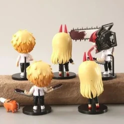 Chainsaw Man Figuren Set Denji Pochita Anime Modell 6 Stk PVC Sammlung