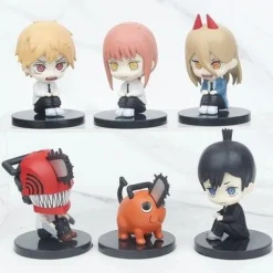 Chainsaw Man Figuren Set Denji Pochita Anime Modell 6 Stk PVC Sammlung