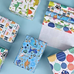 Chepula Geschenkpapier Geburtstag Kinder 5 Rollen (43x300cm) - Recycelbar, für
