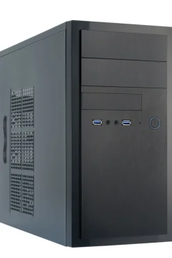 Chieftec HT-01B-OP Computer-Gehäuse Mini Tower Schwarz
