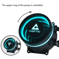 Chieftec Iceberg 240 DARK - Prozessor-Flüssigkeitskühlsystem - Kühlergröße: 240 mm