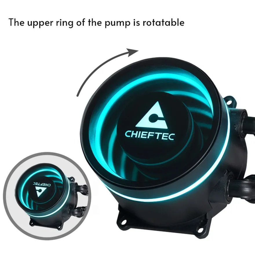 Chieftec Iceberg 240 DARK - Prozessor-Flüssigkeitskühlsystem - Kühlergröße: 240 mm