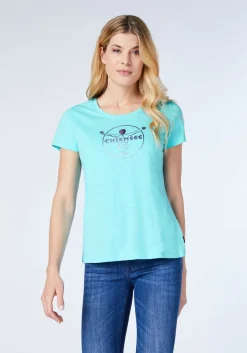 Chiemsee Taormina T-Shirt Women Damen-T-Shirt Blue Radiance