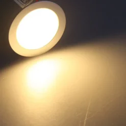 ChiliTec LED Einbauleuchte EBL Slim WW IP67, 9 LEDs, Alu matt, warmweiß, Ø55mm
