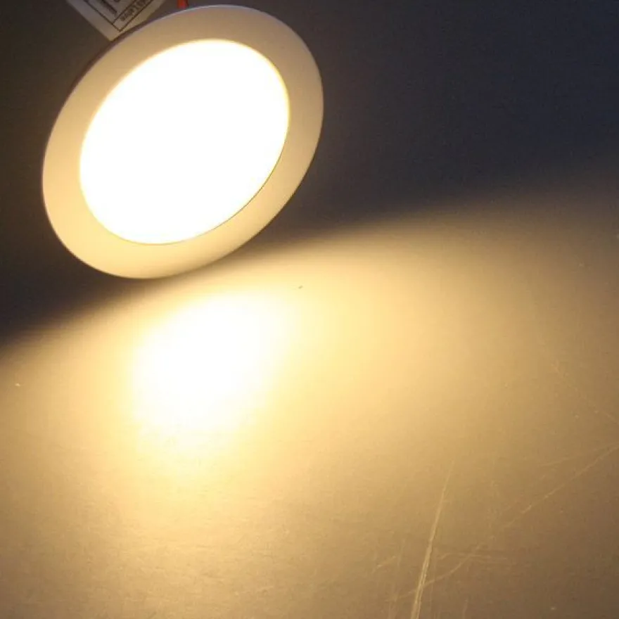 ChiliTec LED Einbauleuchte EBL Slim WW IP67, 9 LEDs, Alu matt, warmweiß, Ø55mm