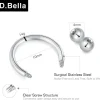 Chirurgenstahl Nase Septum Lippe Piercing 10mm Hufeisen Tragus Ohrringe