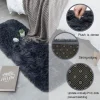 Choshome Moderner Flauschiger Teppich für Schlafzimmer & Wohnzimmer, Grau