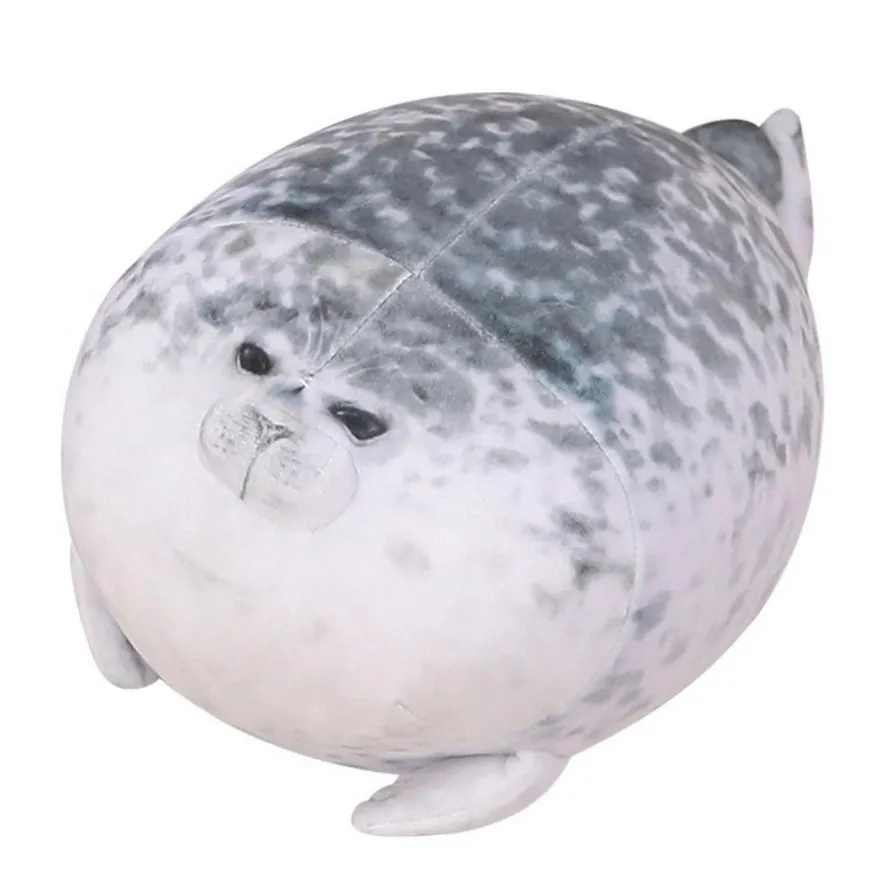 Chubby Spotted Seal Plüsch Kissen, Meerestier Robbe Tier Umarmungen Geschenke