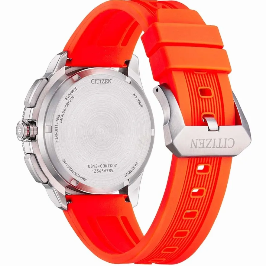 Citizen Promaster Eco-Drive Solar-Herrenuhr Wave Tracker Orange JV3000-13E
