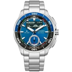 Citizen Promaster Eco-Drive Uhr für Herren Wave Tracker Blau JV3006-50L
