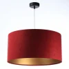 Classic Hängeleuchte Deckenbecher schwarz 30cm Burgunderrot, Gold