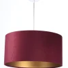 Classic Hängeleuchte Lila, Gold Becher weiß 60cm