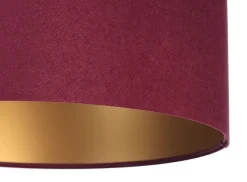 Classic Hängeleuchte Lila, Gold Becher weiß 60cm
