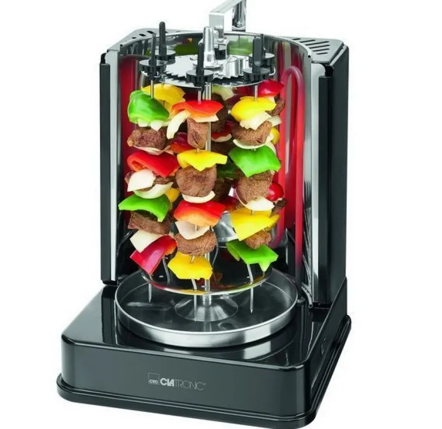 Clatronic 1400 Watt Döner-Vertikalmultigrill Dönergrill Multigrill Schaschlik-Grill