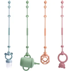 CLDY Baby Spielzeug Halterung 4 Stück, BPA-frei Silikon, verstellbar für