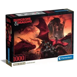 Clementoni 39914 - Dungeons & Dragons - 1000 Teile Puzzle Dungeons & Dragons Compact