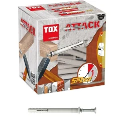 Clou-cheville Attack pour éléments en bois de Tox 6 x 60 mm 50 pièces