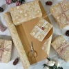 43cmx15m Geschenkpapier Rolle, Weihnachten Geburtstag Geschenkpapier, Stern