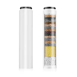 Cobbe 2er Pack Duschkopf Filter mit 20-Schichten-Filtersystem, Ersatzfilter für