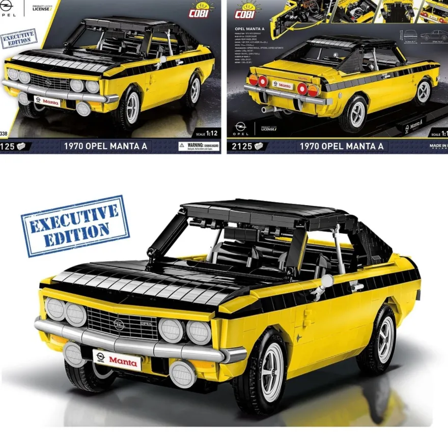 COBI 24338 Opel Manta A 1970 - Executive Edition Maßstab 1:12 Klemmbaustein Set
