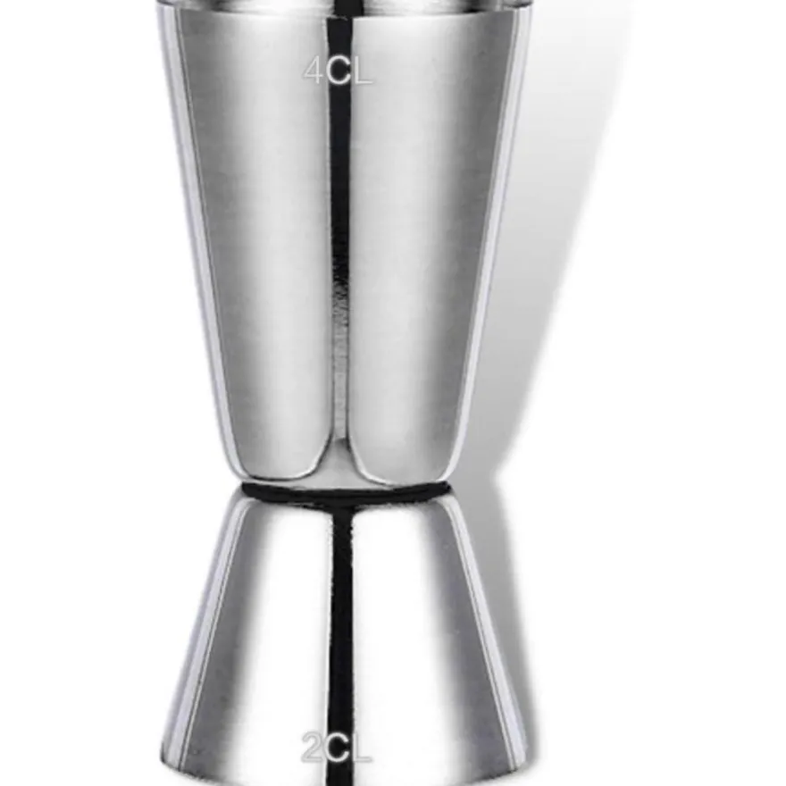 Cocktail Messbecher 2CL 4CL Doppelter Jigger Edelstahl Bar Zubehör