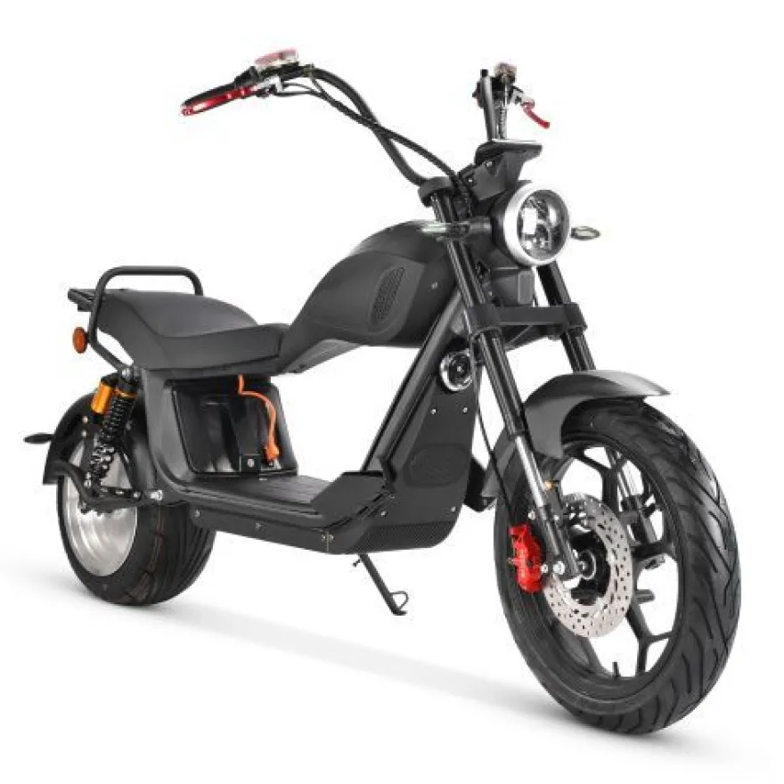 COCO BIKE CP-6.0 Elektro Scooter 2000W 60V 20AH 45KM/ H - Schwarz