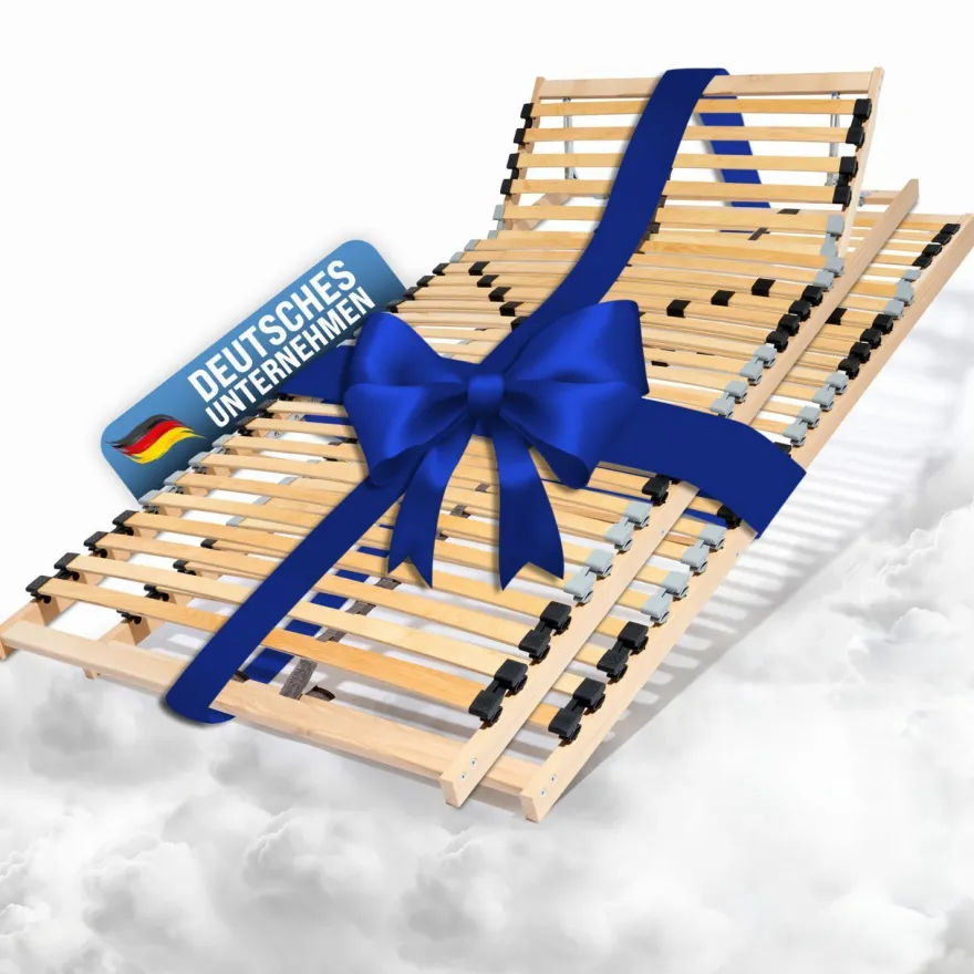 Coemo 2x Lattenrost ERGO K 90x200 cm 7-Zonen Kopfteil verstellbar - Doppelpack