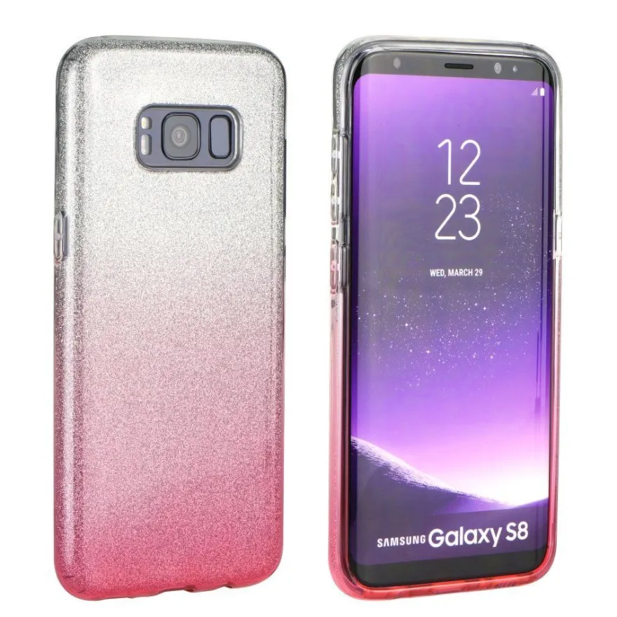 cofi1453 Forcell Shining Silikon Hülle Cover Bumper Zubehör kompatibel mit Samsung
