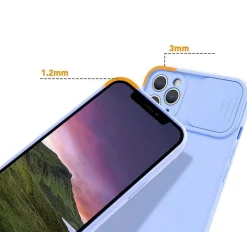 cofi1453® 360 Grad Schutz CamShield Silikon Cover Case Slim Handyhülle Schutzhülle