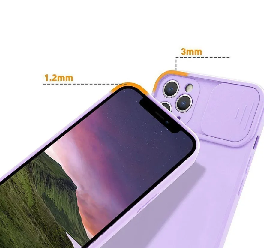 cofi1453® 360 Grad Schutz CamShield Silikon Cover Case Slim Handyhülle Schutzhülle