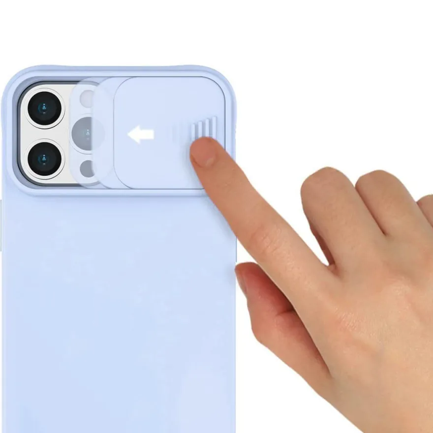 cofi1453® 360 Grad Schutz CamShield Silikon Cover Case Slim Handyhülle Schutzhülle