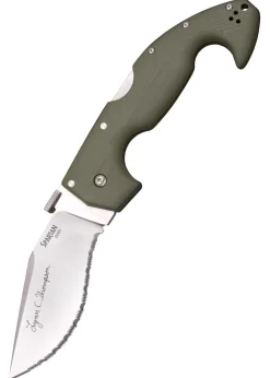 Cold Steel Lynn Thompson Signature Spartan Taschenmesser, S35VN Stahl, Wellenschliff
