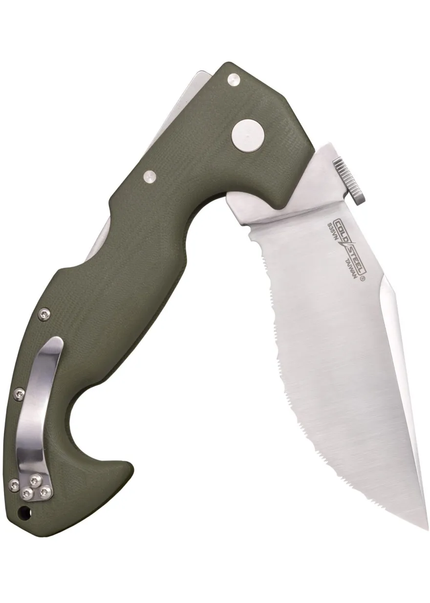 Cold Steel Lynn Thompson Signature Spartan Taschenmesser, S35VN Stahl, Wellenschliff
