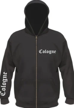 Cologne Kapuzenjacke - altdeutsch bedruckt - Sweatjacke Jacke Hoodie