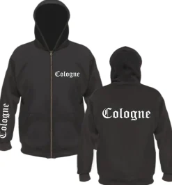 Cologne Kapuzenjacke - altdeutsch bedruckt - Sweatjacke Jacke Hoodie