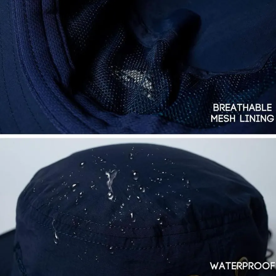 Comhats UPF 50+ Sonnenhut mit breiter Krempe, wasserdicht, windfest, ideal für