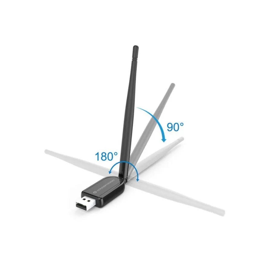 Conceptronic Bluetooth Adapter 5.1 NanoUSB extern. Antenne sw