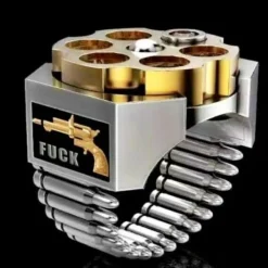 Cooler Russian Roulette Herren Ring Größe 59(CM17072421)