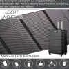 Coolife Premium Hartschalenkoffer Trolley Kofferset 2-teilig (M+L) in Apfelgrün