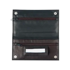 Cool Tabakbeutel / Drehtasche aus Kalbsleder, schwarz / braun - farbe zufällig