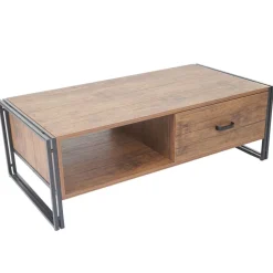 Couchtisch HWC-A27, Beistelltisch Wohnzimmertisch, 41x120x60cm 3D-Struktur