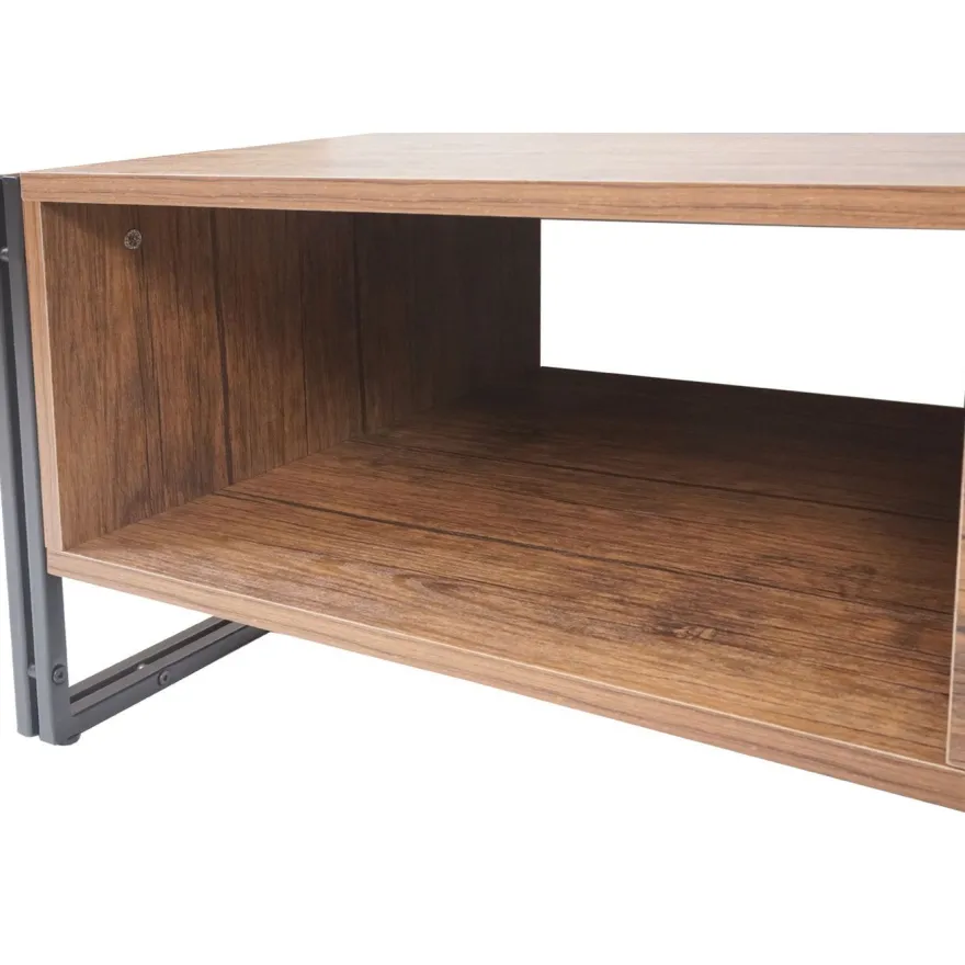 Couchtisch HWC-A27, Beistelltisch Wohnzimmertisch, 41x120x60cm 3D-Struktur