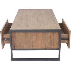 Couchtisch HWC-A27, Beistelltisch Wohnzimmertisch, 41x120x60cm 3D-Struktur